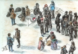 Raduno di folla urbana da Tim Hoinkis