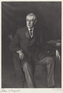 Woodrow Wilson da Timothy Cole after John Singer Sargent
