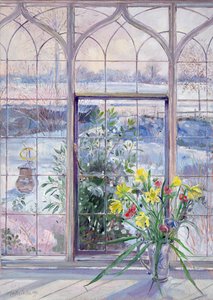 Narcisi e meridiana contro la neve da Timothy Easton