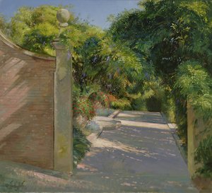Ingresso al giardino del meridiano a Heligan da Timothy Easton