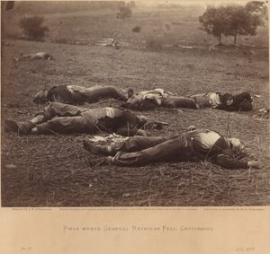 Campo dove cadde il generale Reynolds, Gettysburg, 5 luglio 1863