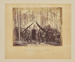 Ufficio postale generale, Armata del Potomac, Brandy Station, Virginia da Timothy H. OSullivan