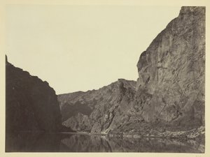 Black Cañon, fiume Colorado, guardando in basso da Big Horn Camp da Timothy O