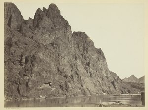 Bluff di fronte al campo di Big Horn, Black Cañon, fiume Colorado da Timothy O