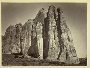 Il lato sud di Inscription Rock, 1873 da Timothy OSullivan