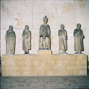 Statua di Enrico VII (12745-1313), Sacro Romano Imperatore, con i suoi consiglieri 1315
