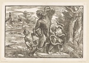 Caricatura del gruppo Laocoonte