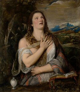 La Maddalena penitente da Titian (Tiziano Vecellio)