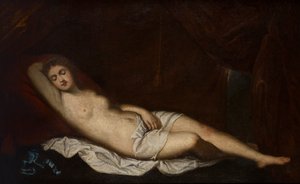Venere dormiente da Titian (c.1488 1576) (after)