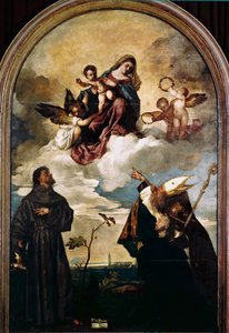 Madonna in gloria con Bambino, Santi Francesco e Alvise e il donatore Luigi Gozzi da Titian (c.1488 1576)