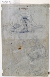 Studi della Vergine da Titian (c.1488 1576)
