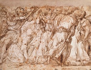 Studio del gruppo degli Apostoli nella Chiesa dell