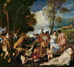 Gli Andriani, c.1523-4 da Tiziano Vecelli