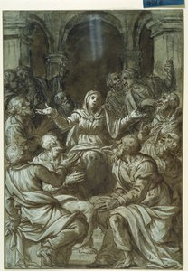 La Vergine Maria con gli Apostoli di Santo Spirito da Titian (c.1488 1576)