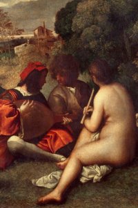 Il concerto campestre. Musicisti sull