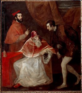 Papa Paolo III e i suoi nipoti (Alessandro e Ottavio Farnese)