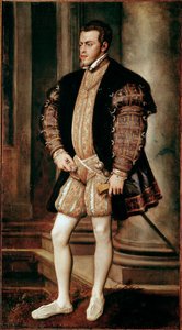 Ritratto di Filippo II, figlio di Carlo V da Tiziano Vecelli