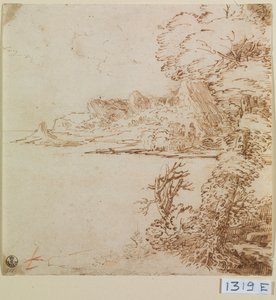 Veduta di una costa montuosa da Titian (c.1488 1576)