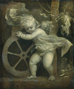 Cupido con la ruota del tempo da Titian