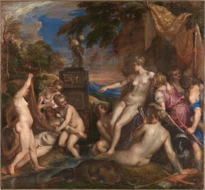 Diana e Callisto, 1556-1559 da Titian