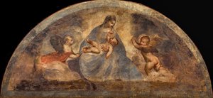 Madonna e Bambino con due angeli, c. 1519 da Titian