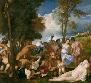 Spagnolo:  Il baccanale degli andriesi Il baccanale degli andriesi da Titian