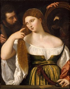 Ragazza davanti allo specchio da Tiziano Vecelli