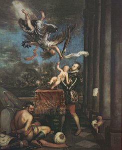 Allegoria della battaglia di Lepanto, 1573-1575 da Tiziano Vecelli