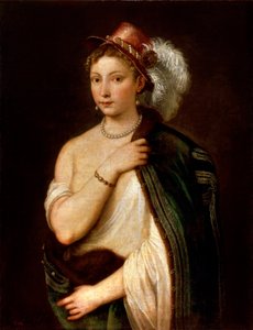 Ritratto di una giovane donna, c1536 da Tiziano Vecelli