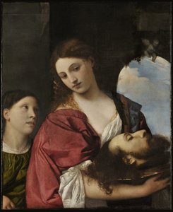 Salomè con la testa di Giovanni Battista da Tiziano Vecelli
