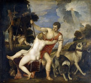 Venere e Adone da Tiziano Vecelli