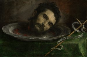 Testa di Giovanni Battista, fine 1500 da Tiziano Vecelli