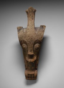 Ornamento della facciata di una casa rappresentante un singa, c.1875-1900 da Toba Batak Culture