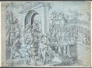 Ingresso di Davide con la testa di Golia da Tobias Stimmer