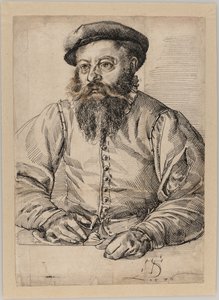 Ritratto di un uomo barbuto da Tobias Stimmer