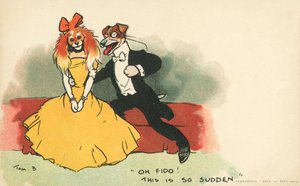 Cani vestiti come una coppia romantica da Tom Browne