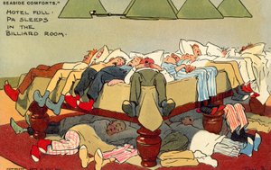 Hotel pieno, papà dorme nella sala biliardo