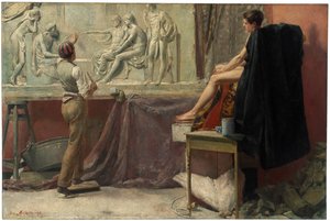 Lo studio dello scultore, 1885 da Tom Roberts