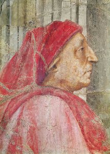 Santissima Trinità, testa del donatore maschio, 1427-28 (dettaglio)