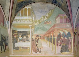 Il banchetto di Erode, dal ciclo della vita di San Giovanni Battista da Tommaso Masolino da Panicale