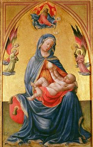 Vergine e Bambino con Dio Padre, Spirito Santo e angeli