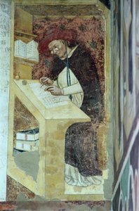 Ugo di Provenza alla sua scrivania, dal ciclo di "Quaranta illustri membri dell