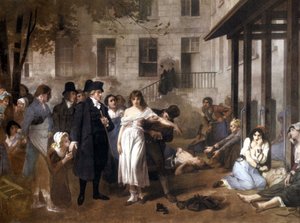 Dottor Philippe Pinel (1745 - 1826) che libera i pazzi dalle loro catene di Tony Norbert Fleury da Tony Robert Fleury