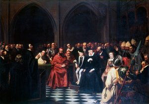 Il Colloquio di Poissy nel 1561, c1855-1912 da Tony Robert Fleury
