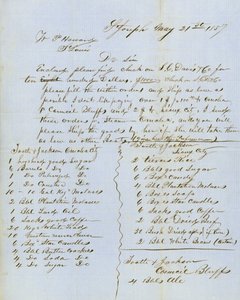 Lettera firmata Tootle & Jackson, Council Bluffs, a W.P. Howard, St. Louis, 21 maggio 1857