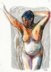 Nudo femminile espressivo