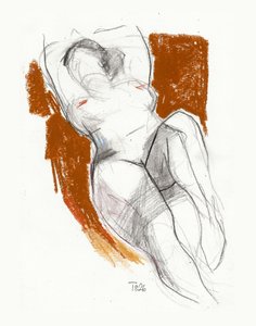 Schizzo di nudo espressivo