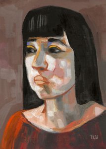 Ritratto di una donna espressiva