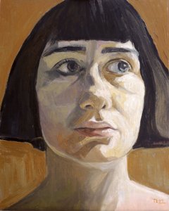 Ritratto di una donna pensierosa da Tore Bahnson