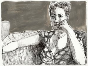 Ritratto di una donna pensierosa